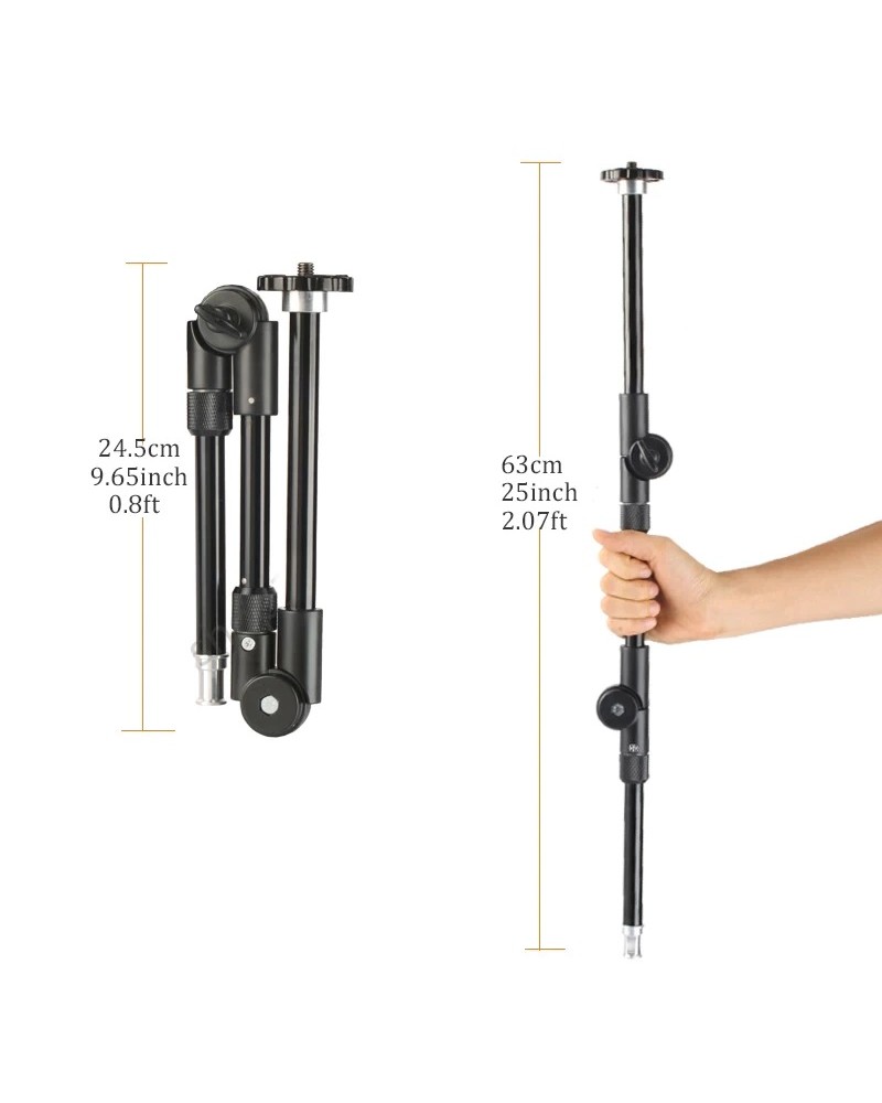 BFOLLOW Magic Articulated Arm 25" 32" Clamp Mount for DSLR Camera